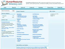 Tablet Screenshot of humanresourcedirectory.com